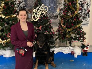 Jacob and Alysha having won best of Breed
