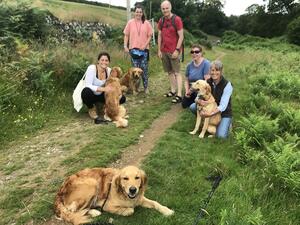 A meet on the moor with some of her grown up babes