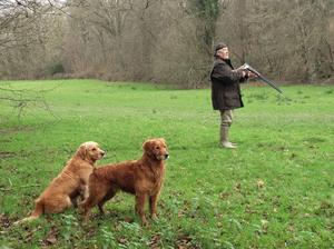 Benson out picking up on a local shoot