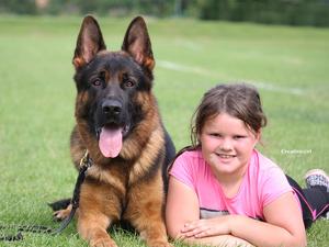Quattro with his Junior handler