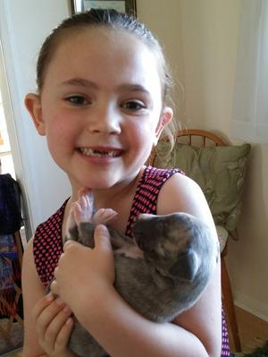 Rosie and my daughter Zora