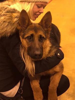 Peaches having a cuddle