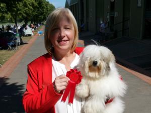 Rona with her 1st Place Rosette