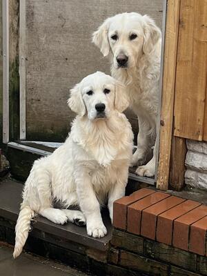 Winter with her mom lola