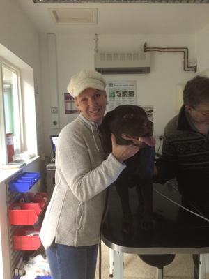 Mabel having her Scan