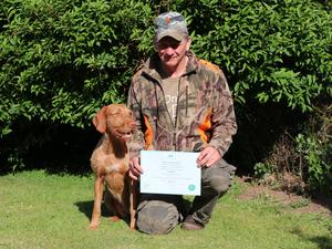 Anizs gains her Working Gundog Certificate