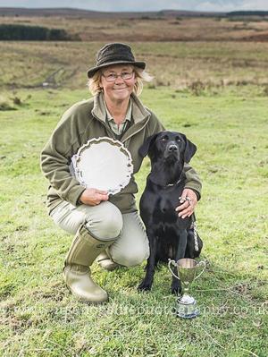 .Skye and me winning our first ever Field Trial.