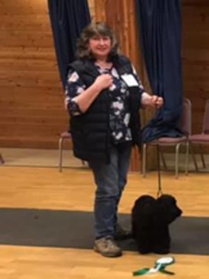 Tess at her first Match night
