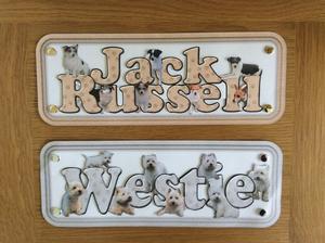 Jack Russell & Westie 3D Dog Breed Greeting Cards
