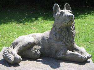 German Shepherd dog statue