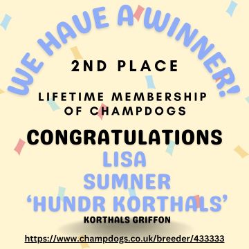 Giveaway 2nd prize winner