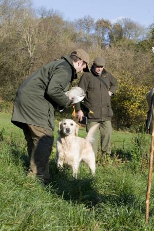 lily at a Field Trial doing what she loves best.