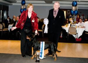 Kora wins Scottish Rottweiler Pup of the Year 2008