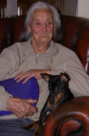 Nan (Eunice Forster) with Dilly