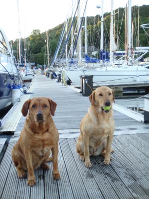 Betty (on Right)  with Mum on holiday