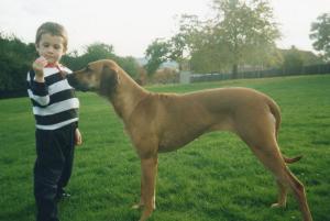 Abby with our son