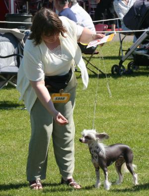Lottie winning at her first show