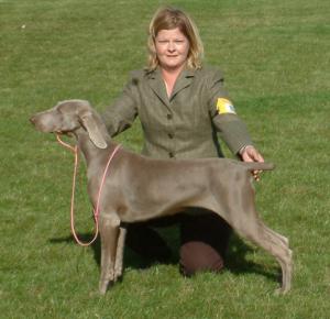 Winnie at Driffield winning  BPIB - age 7 months