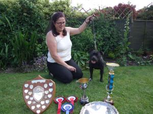 Misty with all trophies won today