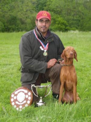 Mila & Chilly With the Trophies, Shields & Medals!