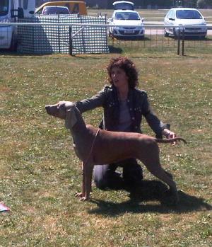Gracie winning the RCC handled by Joanne Howarth